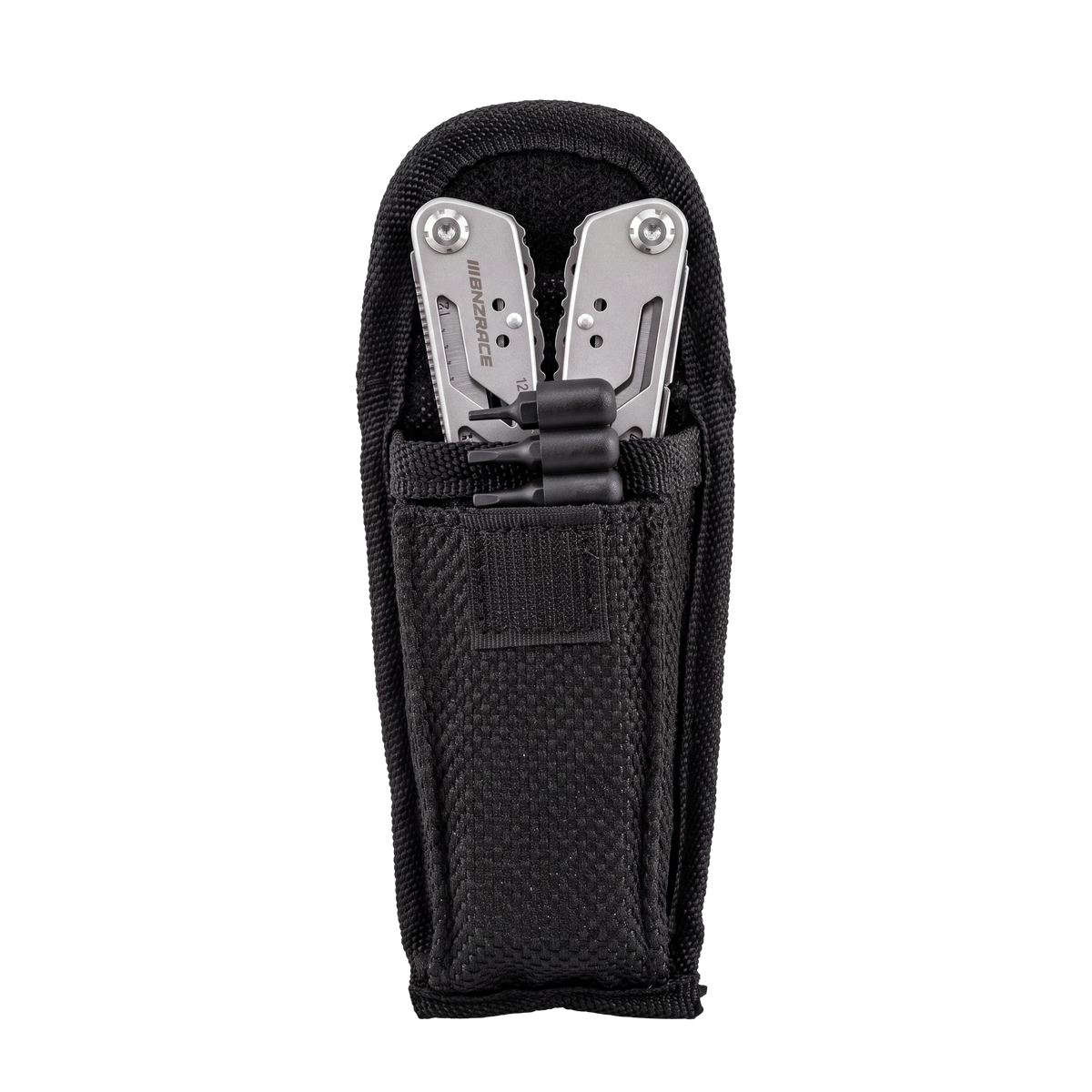 Alicate multifunción plegable BNZRACE con juego de puntas y funda