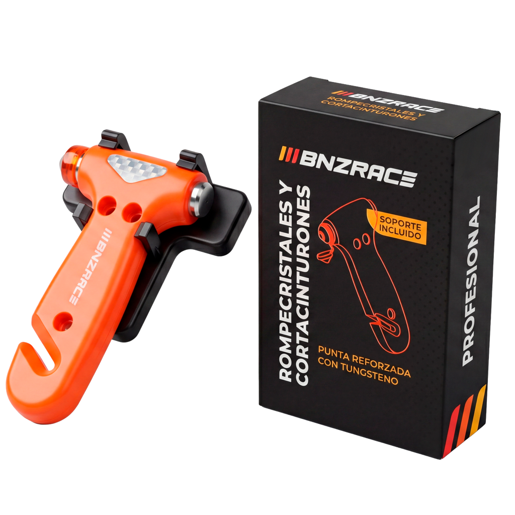 Nuevo Rompecristales, Martillo de Emergencia y Cortacinturones Profesional para Coche o Camión