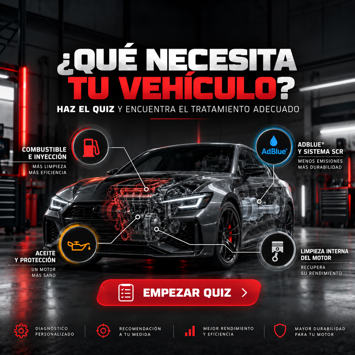 ¿Qué necesita tu vehículo?