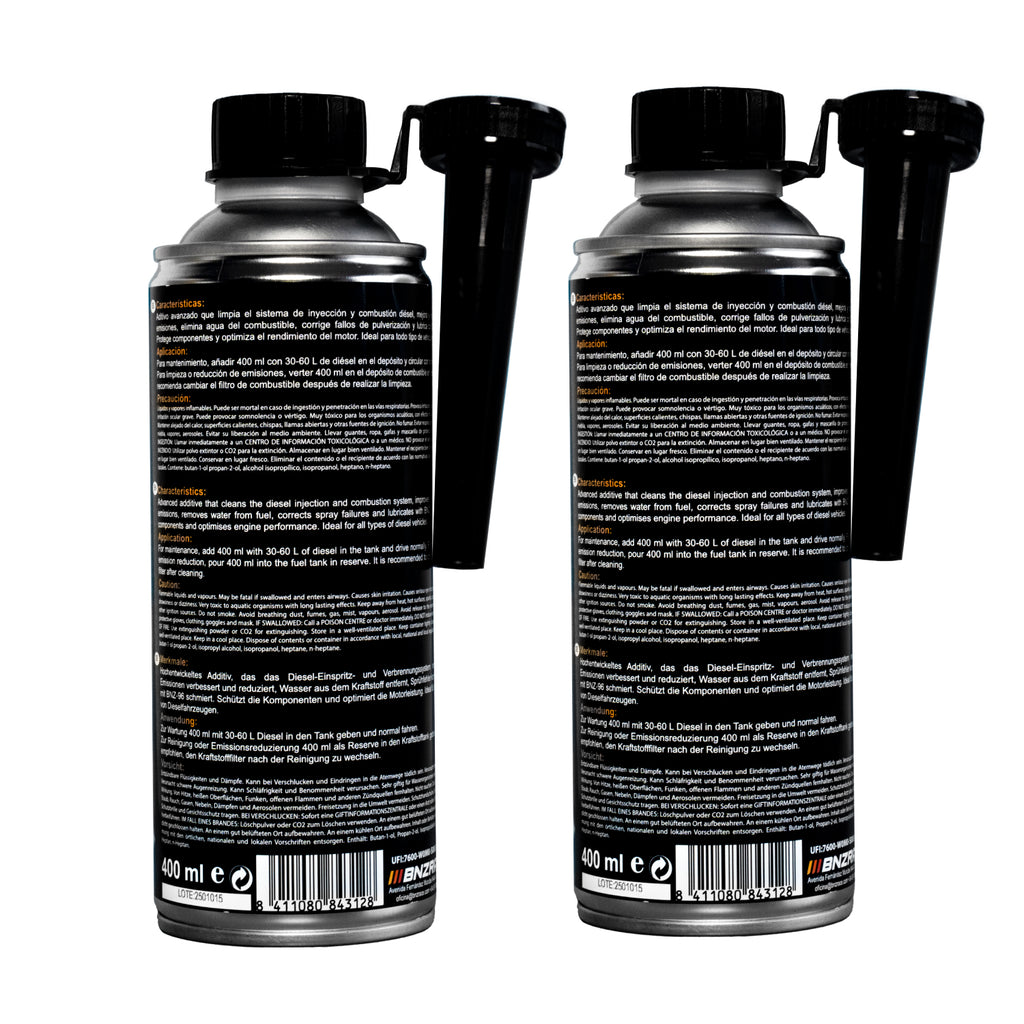 Pack 2 BNZ-19 Tratamiento Y Limpiador Inyección Diésel - 400ml