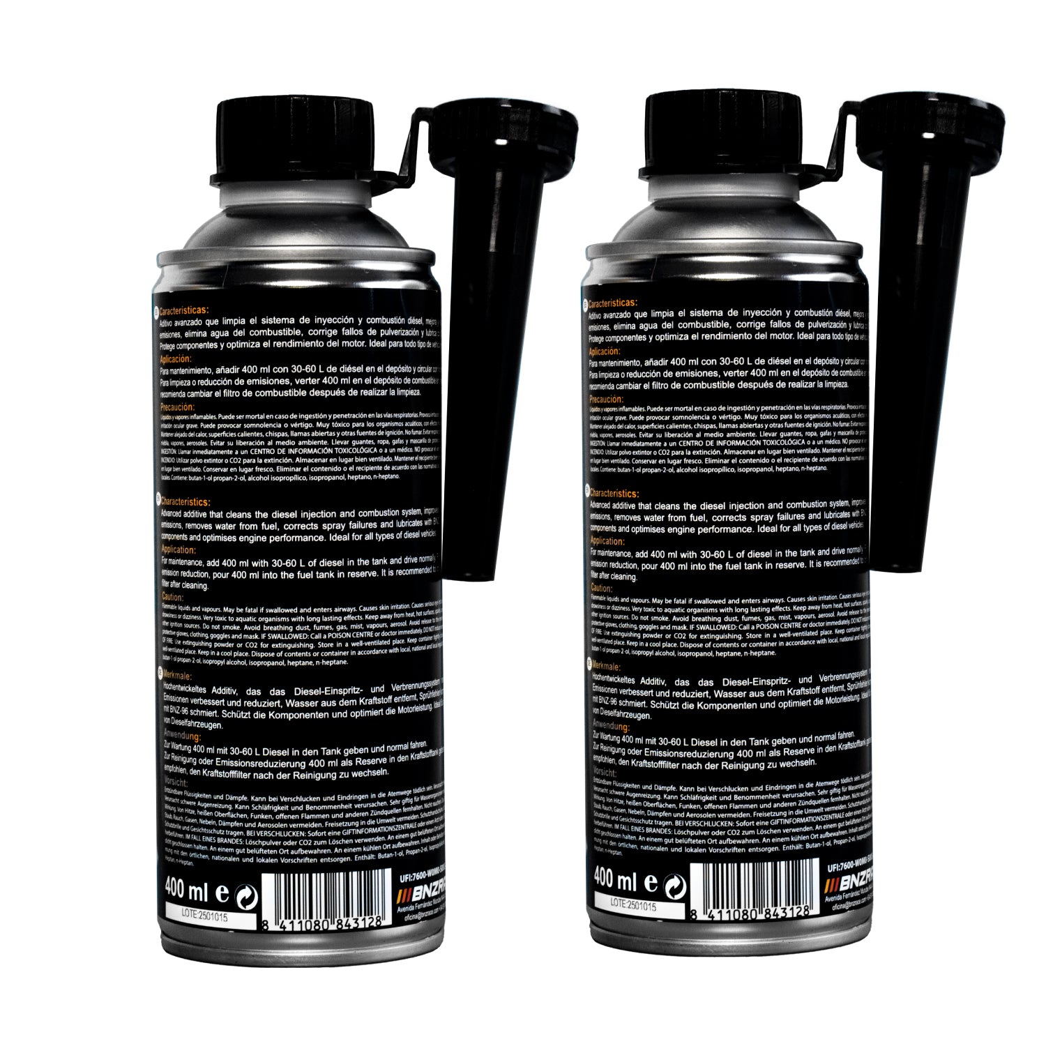 Pack 2 BNZ-19 Tratamiento Y Limpiador Inyección Diésel - 400ml