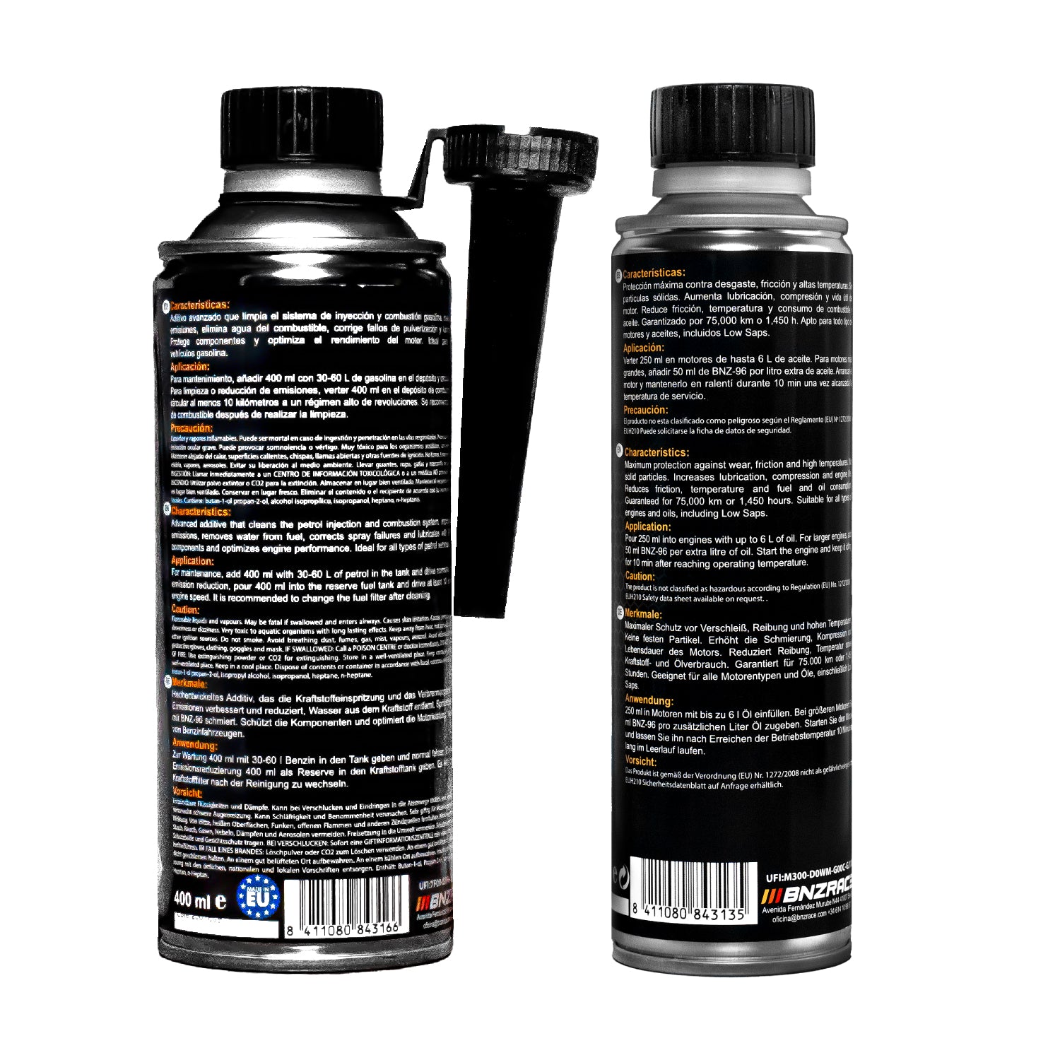 Pack Especial: Cuida tu Motor Gasolina BNZ-96 + BNZ-20