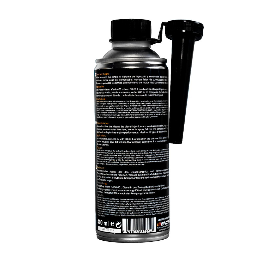 BNZ-19 Tratamiento y Limpiador de Inyección Diesel Con antifricción BNZ-96- 400ml