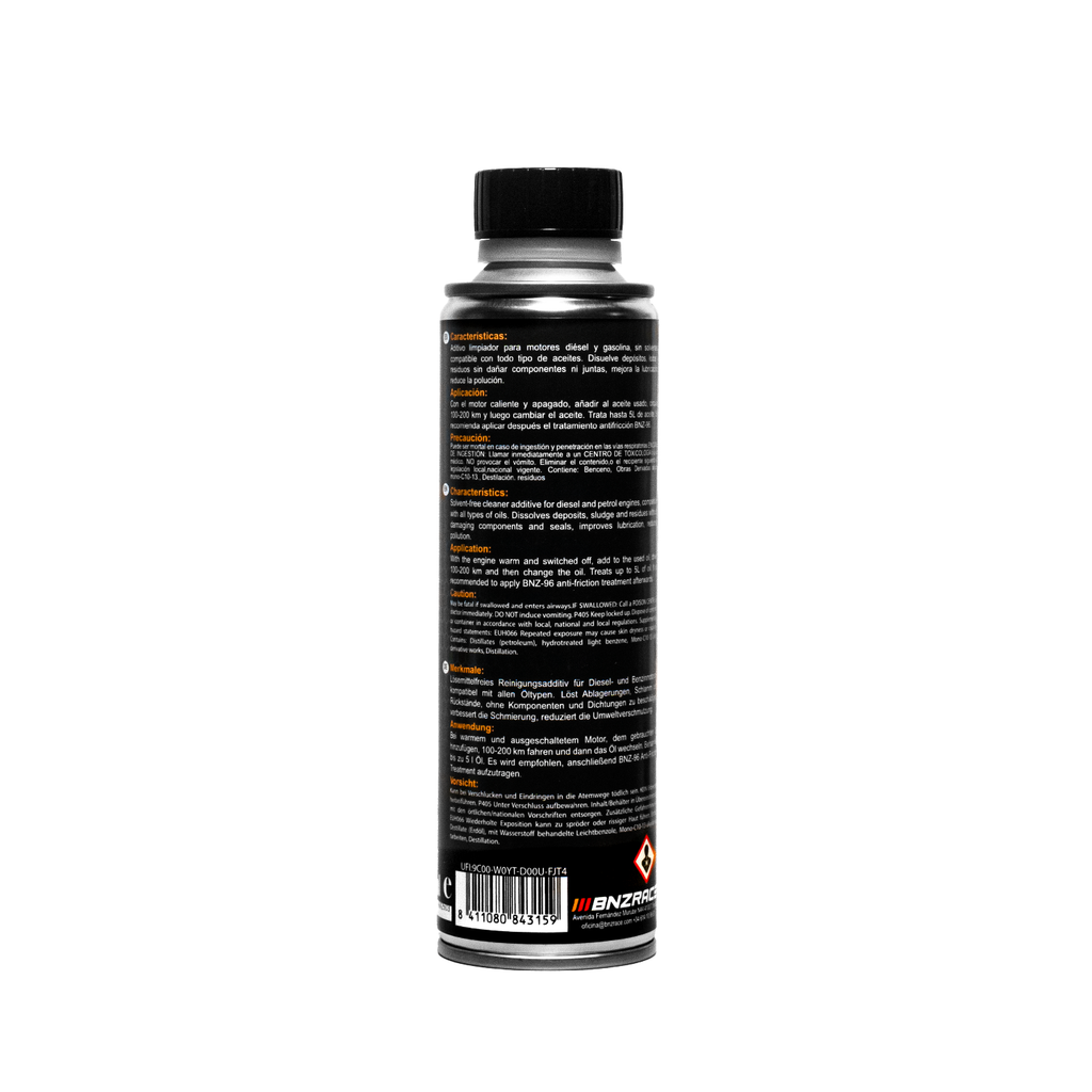 BNZ-25 – Limpiador SIN SOLVENTES interno Motor. Limpia Mientras Conduces