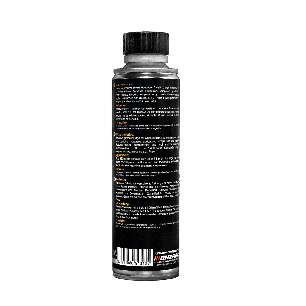 BNZ-96 Tratamiento Antifricción Motor Profesional BNZRACE