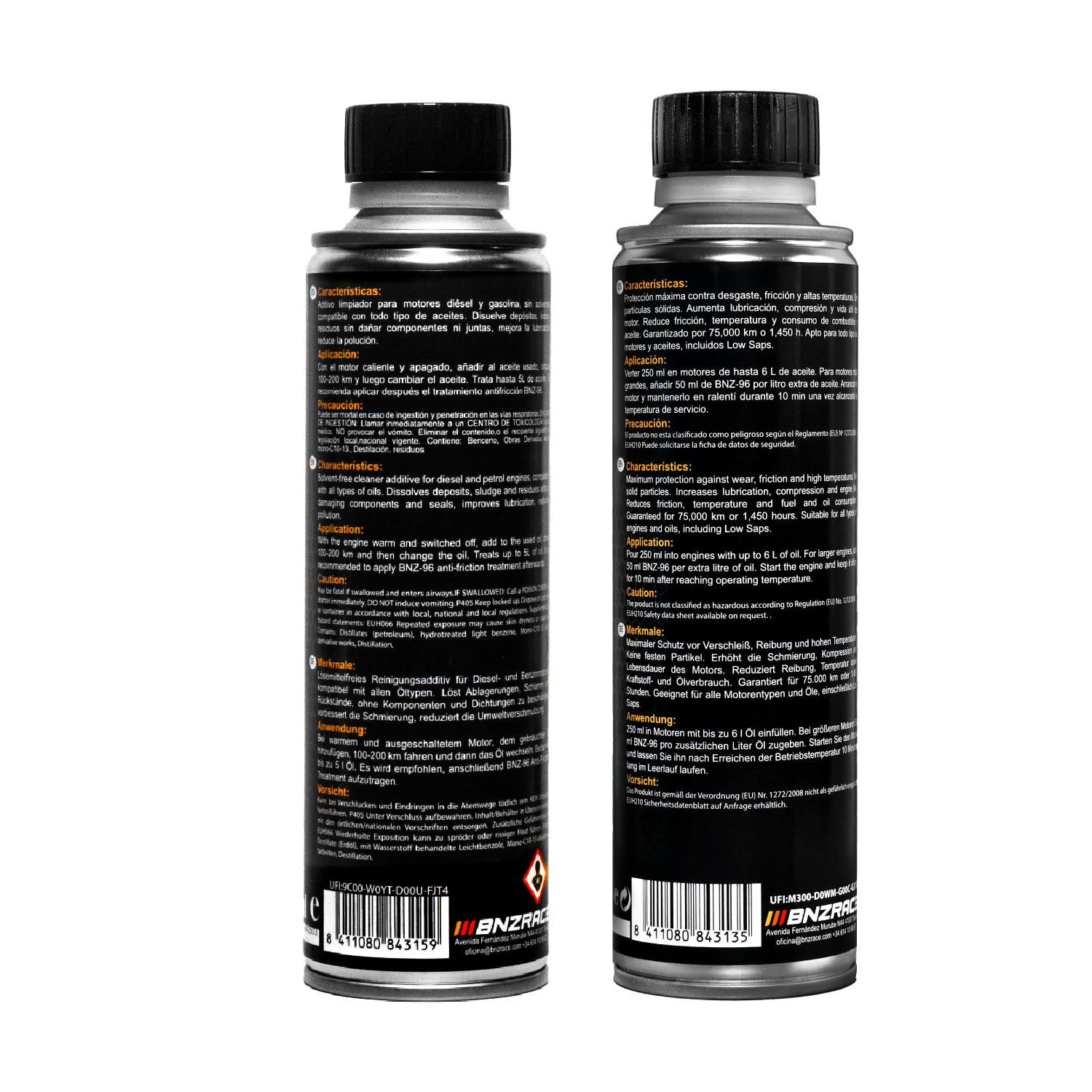 BNZ-25 + BNZ-96 Limpieza Interna + Antifricción Motor Pack