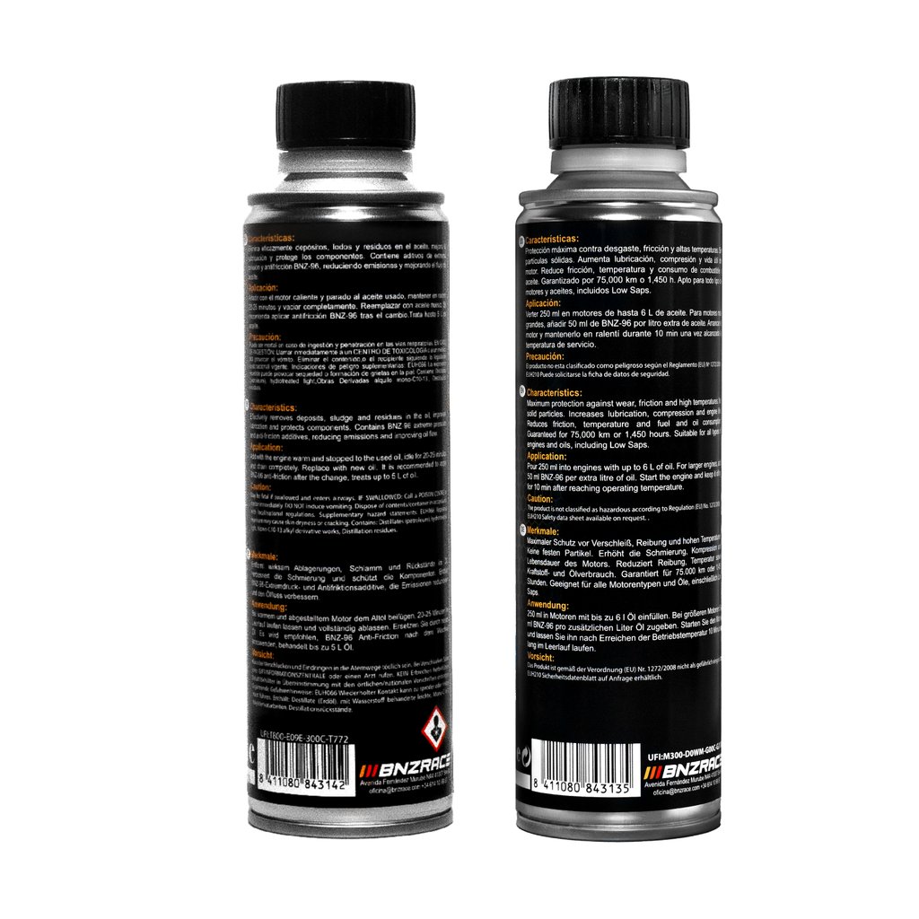 BNZ-23 + BNZ96 Limpieza Profunda + Protección Antifricción Motor Pack